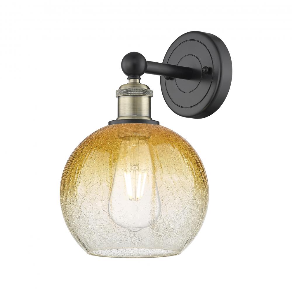 Brookhaven Globe - 1 Light - 8 inch - Black Antique Brass - Sconce