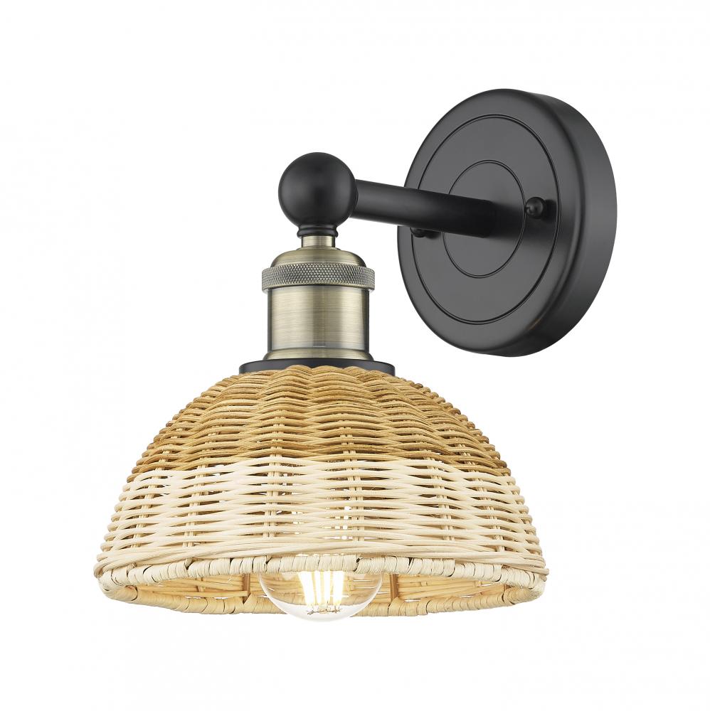 Bristol Natural II - 1 Light - 8 inch - Black Antique Brass - Sconce