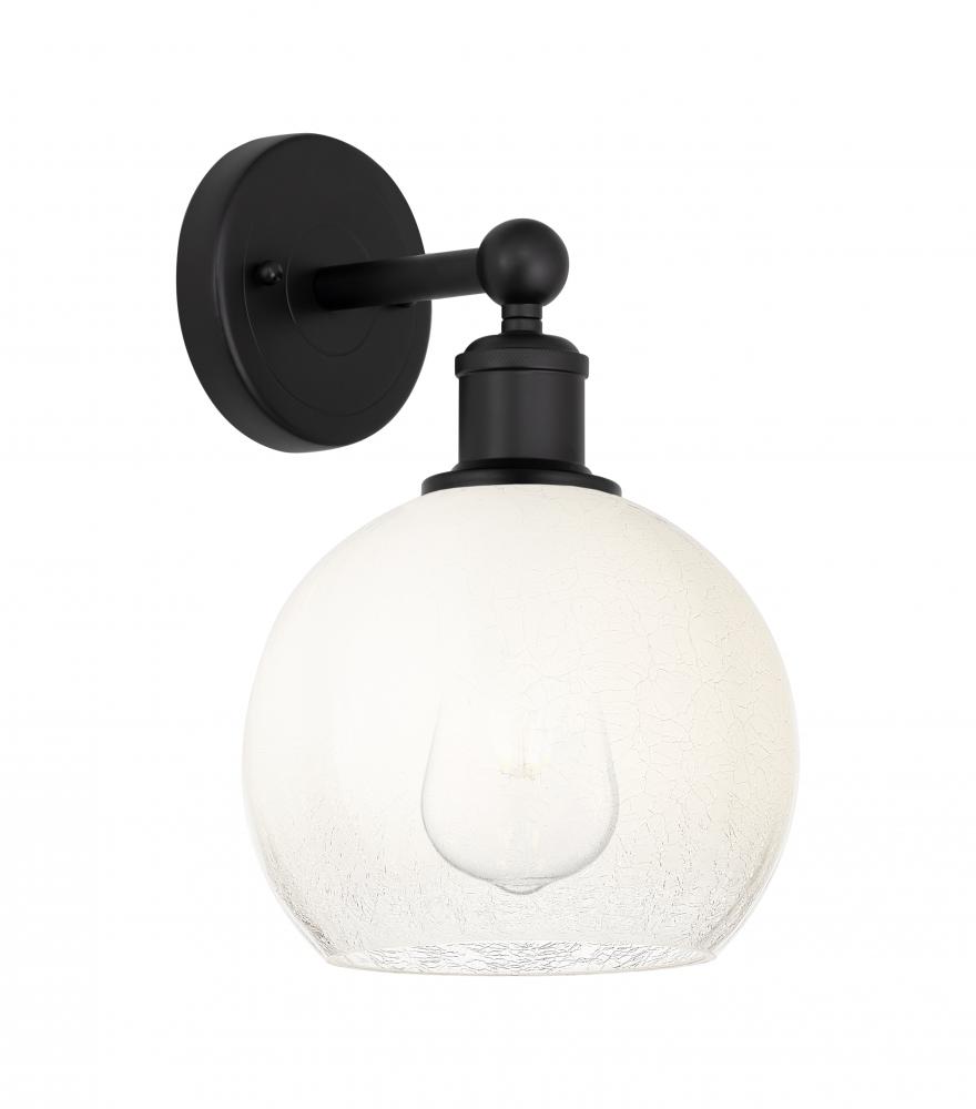 Brookhaven Globe - 1 Light - 8 inch - Matte Black - Sconce