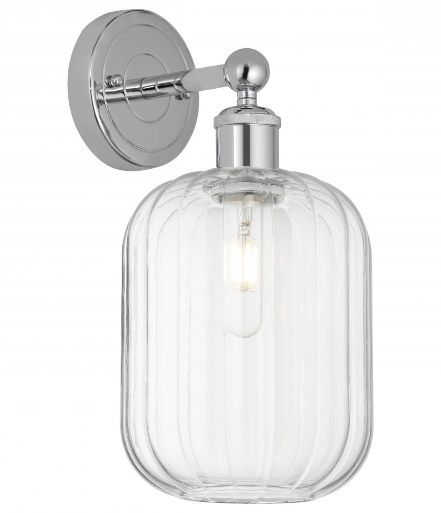 Preston Cylinder - 1 Light - 7 inch - Polished Chrome - Sconce