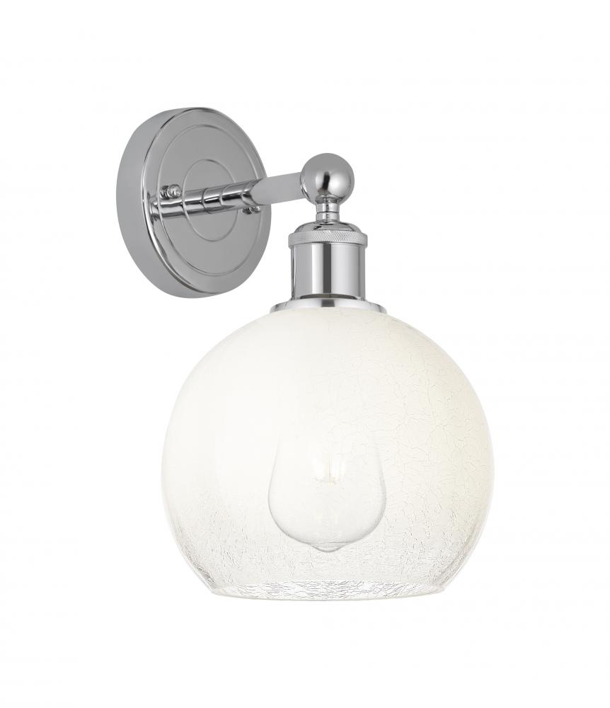 Brookhaven Globe - 1 Light - 8 inch - Polished Chrome - Sconce