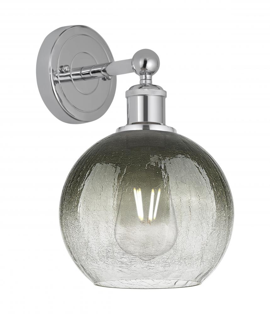Brookhaven Globe - 1 Light - 8 inch - Polished Chrome - Sconce