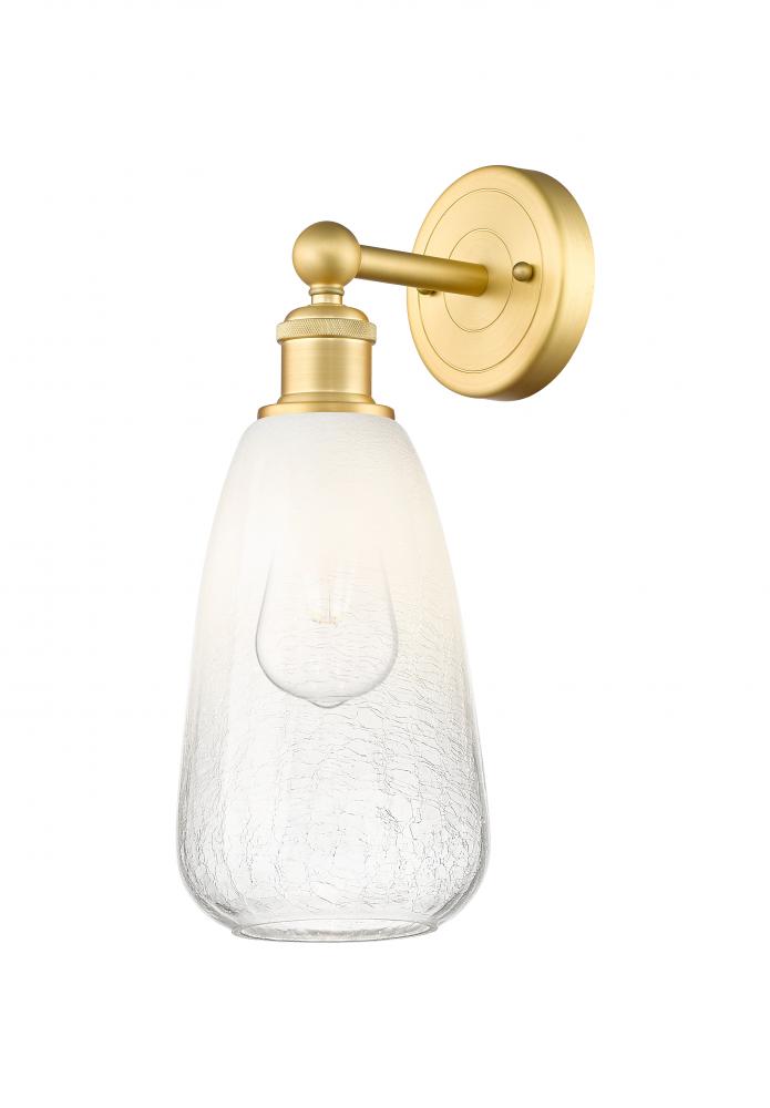 Brookhaven Almond - 1 Light - 6 inch - Satin Gold - Sconce