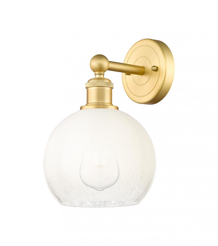Brookhaven Globe - 1 Light - 8 inch - Satin Gold - Sconce