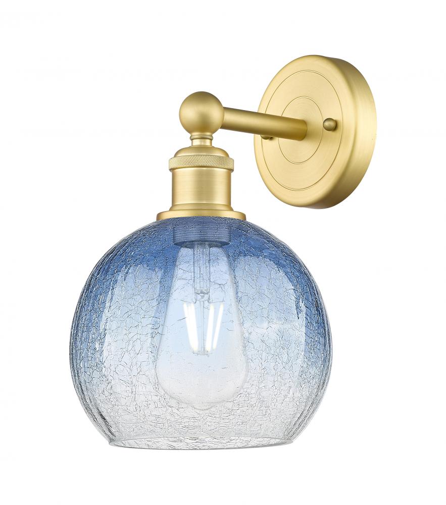 Brookhaven Globe - 1 Light - 8 inch - Satin Gold - Sconce