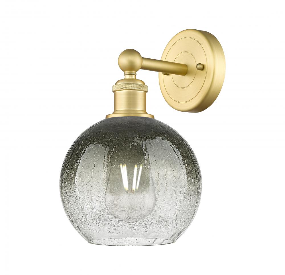 Brookhaven Globe - 1 Light - 8 inch - Satin Gold - Sconce