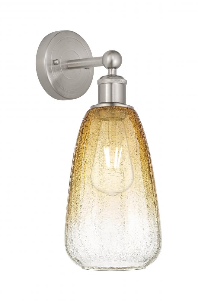 Brookhaven Almond - 1 Light - 6 inch - Brushed Satin Nickel - Sconce