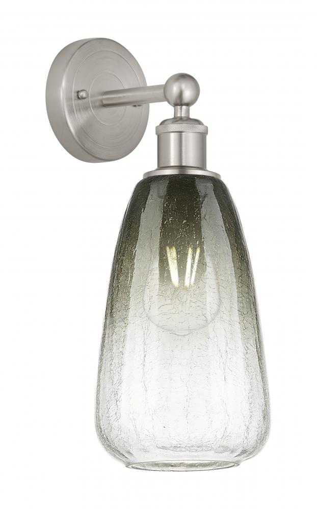 Brookhaven Almond - 1 Light - 6 inch - Brushed Satin Nickel - Sconce