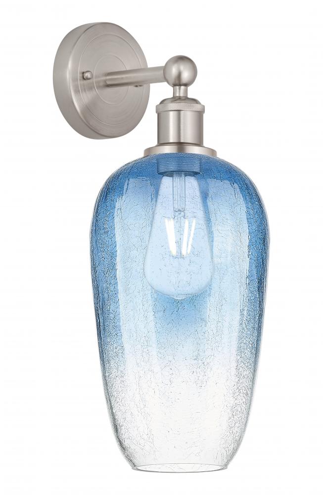 Brookhaven Flute - 1 Light - 7 inch - Brushed Satin Nickel - Sconce