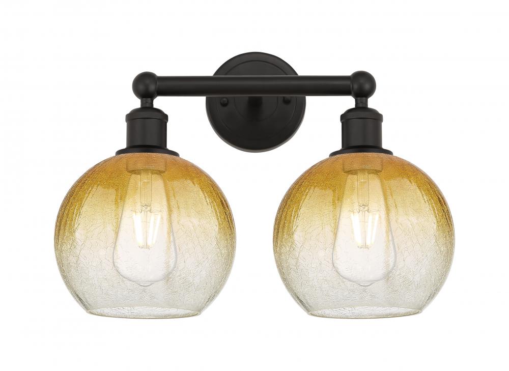 Brookhaven Globe - 2 Light - 17 inch - Oil Rubbed Bronze - Bath Vanity Light