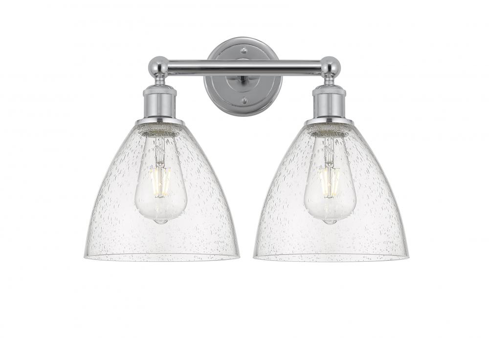 Bristol - 2 Light - 17 inch - Polished Chrome - Bath Vanity Light