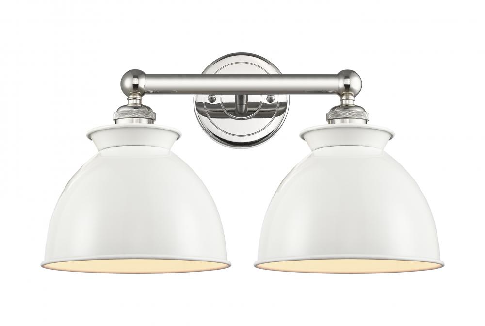 Adirondack - 2 Light - 17 inch - Polished Nickel - Bath Vanity Light