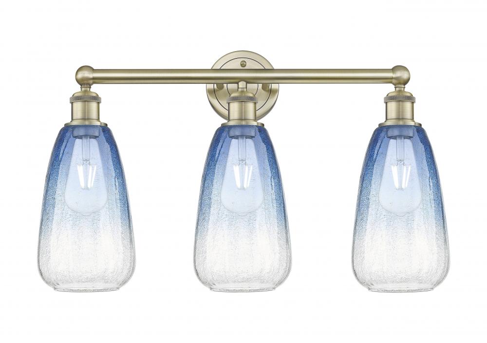 Brookhaven Almond - 3 Light - 24 inch - Antique Brass - Bath Vanity Light