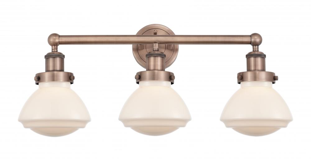 Olean - 3 Light - 25 inch - Antique Copper - Bath Vanity Light