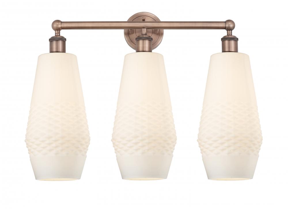 Windham - 3 Light - 25 inch - Antique Copper - Bath Vanity Light