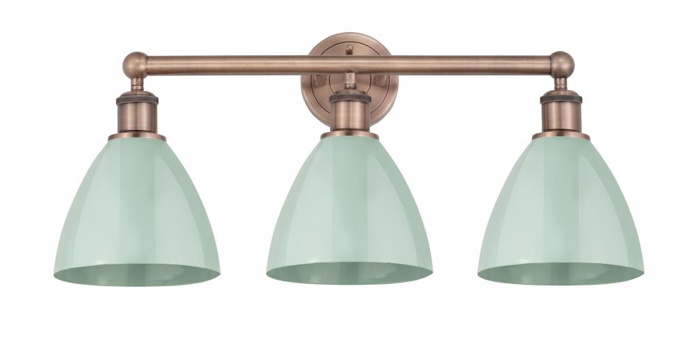 Plymouth - 3 Light - 26 inch - Antique Copper - Bath Vanity Light