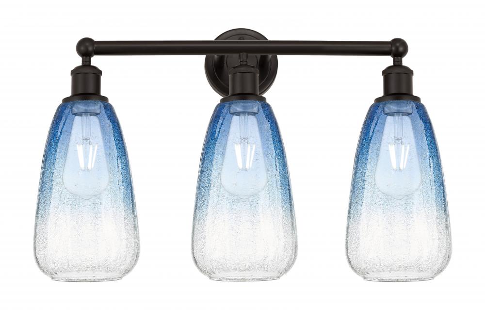 Brookhaven Almond - 3 Light - 24 inch - Oil Rubbed Bronze - Bath Vanity Light