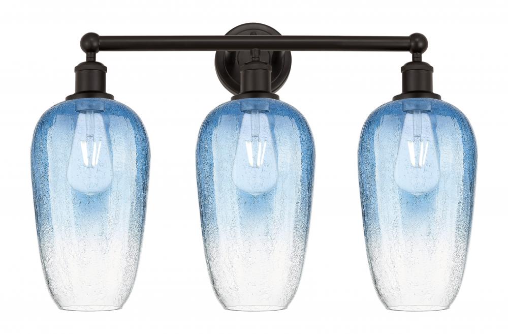 Brookhaven Flute - 3 Light - 25 inch - Oil Rubbed Bronze - Bath Vanity Light