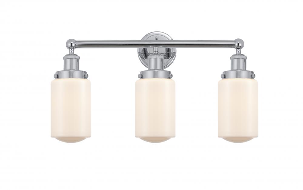 Dover - 3 Light - 23 inch - Polished Chrome - Bath Vanity Light