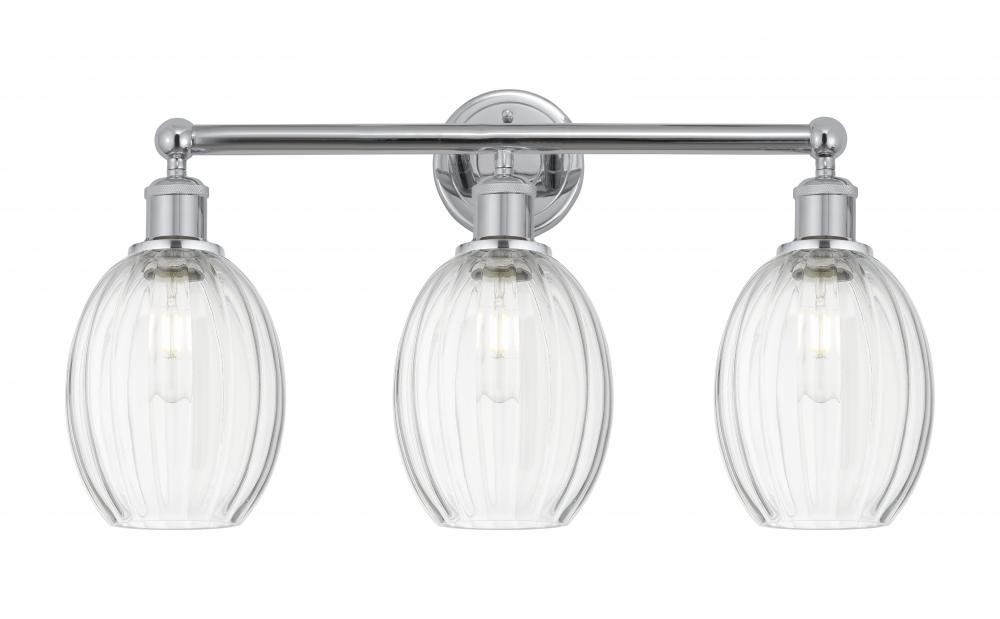Preston Bulb - 3 Light - 24 inch - Polished Chrome - Bath Vanity Light