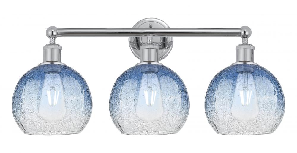 Brookhaven Globe - 3 Light - 26 inch - Polished Chrome - Bath Vanity Light