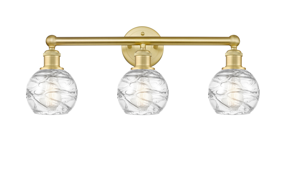Athens Deco Swirl - 3 Light - 24 inch - Satin Gold - Bath Vanity Light