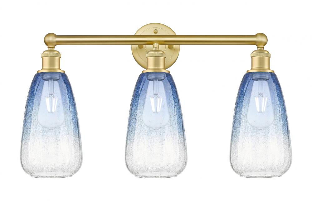 Brookhaven Almond - 3 Light - 24 inch - Satin Gold - Bath Vanity Light