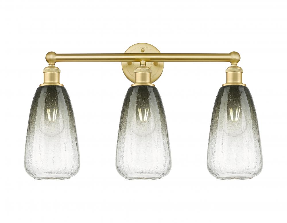 Brookhaven Almond - 3 Light - 24 inch - Satin Gold - Bath Vanity Light