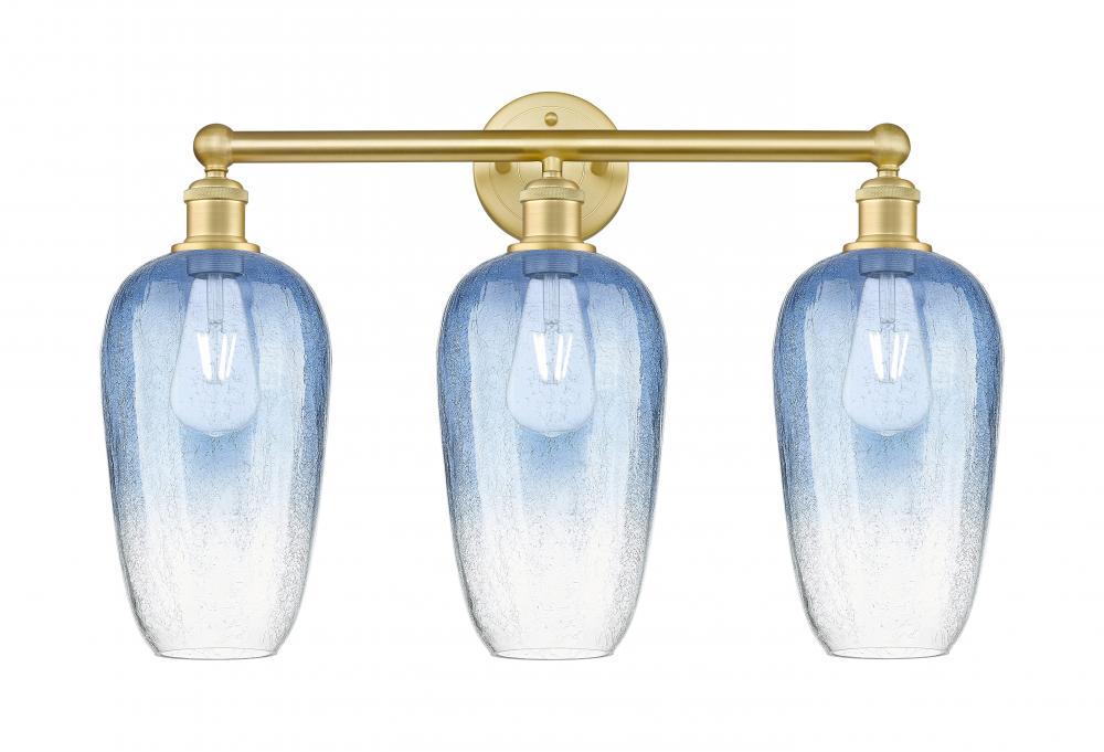 Brookhaven Flute - 3 Light - 25 inch - Satin Gold - Bath Vanity Light