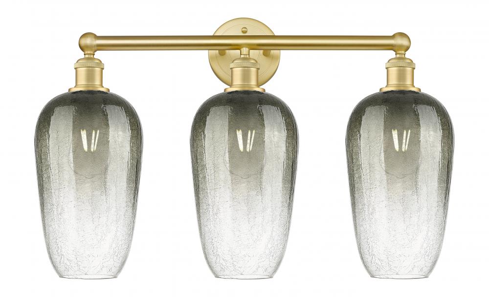 Brookhaven Flute - 3 Light - 25 inch - Satin Gold - Bath Vanity Light