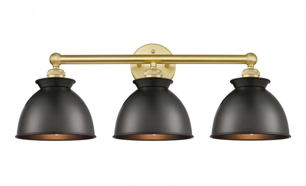 Adirondack - 3 Light - 26 inch - Satin Gold - Bath Vanity Light