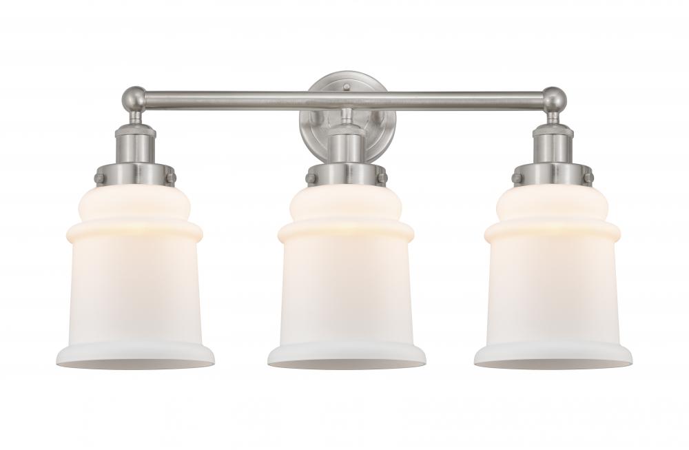 Canton - 3 Light - 24 inch - Brushed Satin Nickel - Bath Vanity Light