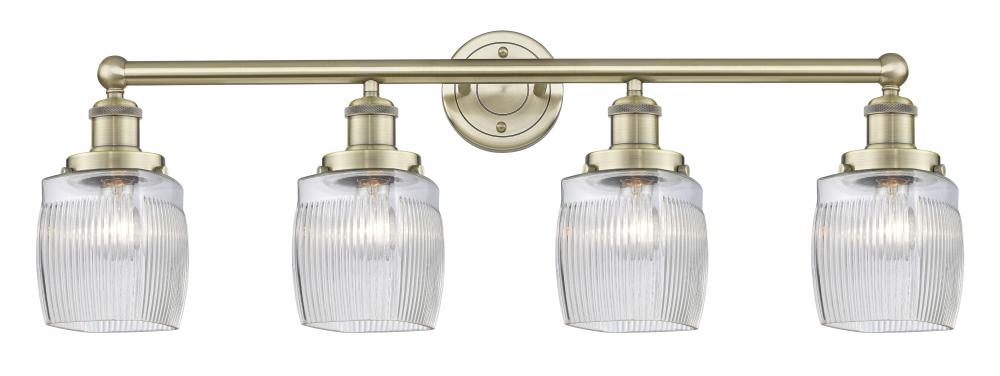 Colton - 4 Light - 33 inch - Antique Brass - Bath Vanity Light