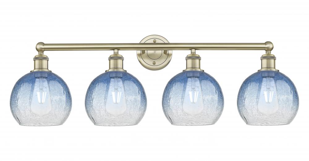 Brookhaven Globe - 4 Light - 35 inch - Antique Brass - Bath Vanity Light