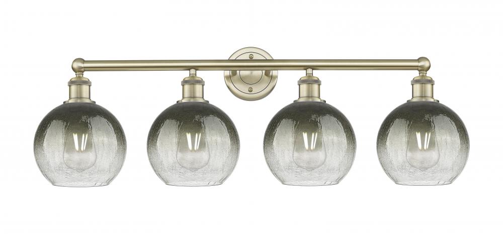 Brookhaven Globe - 4 Light - 35 inch - Antique Brass - Bath Vanity Light