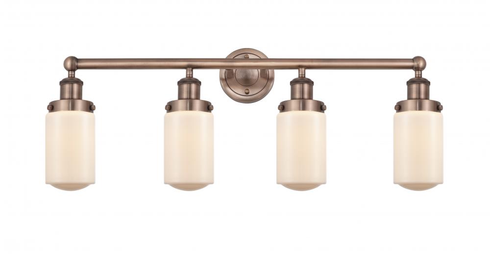 Dover - 4 Light - 32 inch - Antique Copper - Bath Vanity Light