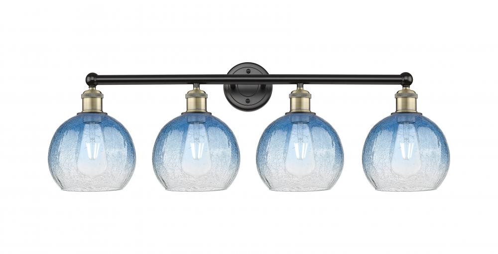 Brookhaven Globe - 4 Light - 35 inch - Black Antique Brass - Bath Vanity Light