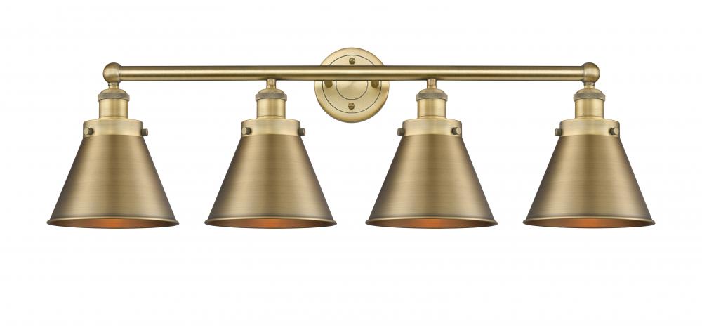 Appalachian - 4 Light - 35 inch - Brushed Brass - Bath Vanity Light