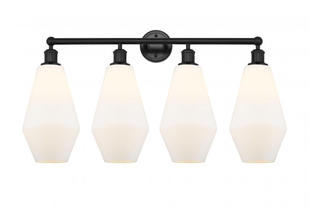 Cindyrella - 4 Light - 34 inch - Matte Black - Bath Vanity Light