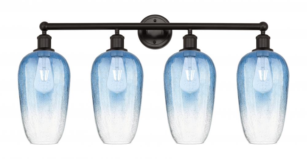 Brookhaven Flute - 4 Light - 34 inch - Oil Rubbed Bronze - Bath Vanity Light