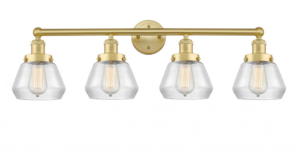 Fulton - 4 Light - 34 inch - Satin Gold - Bath Vanity Light