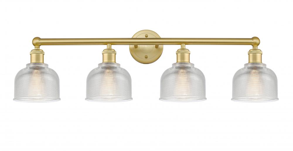 Dayton - 4 Light - 33 inch - Satin Gold - Bath Vanity Light