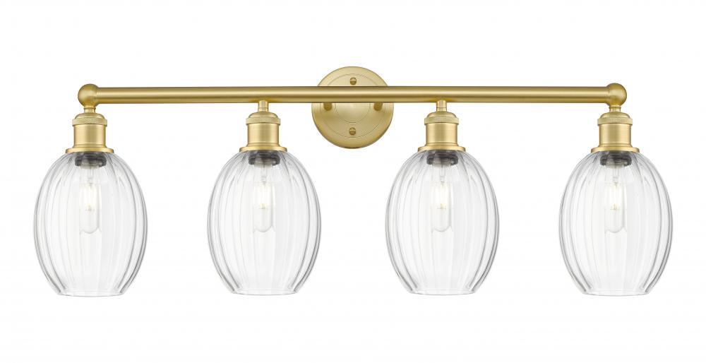 Preston Bulb - 4 Light - 33 inch - Satin Gold - Bath Vanity Light