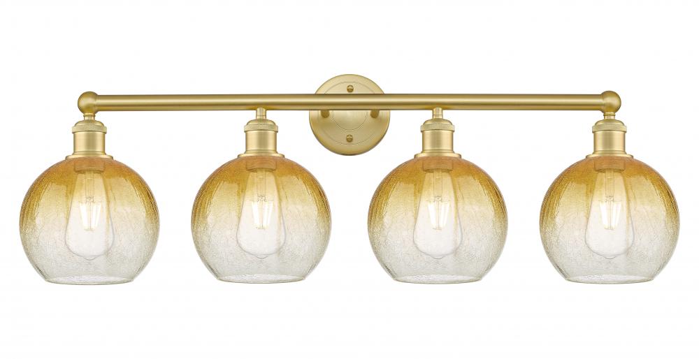 Brookhaven Globe - 4 Light - 35 inch - Satin Gold - Bath Vanity Light