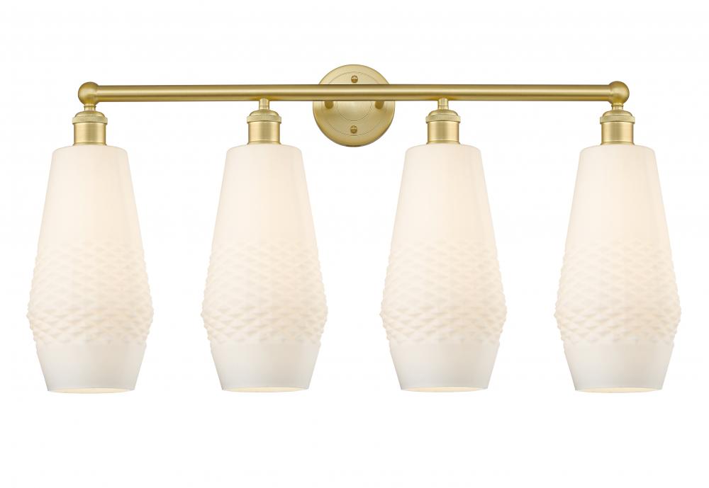 Windham - 4 Light - 34 inch - Satin Gold - Bath Vanity Light