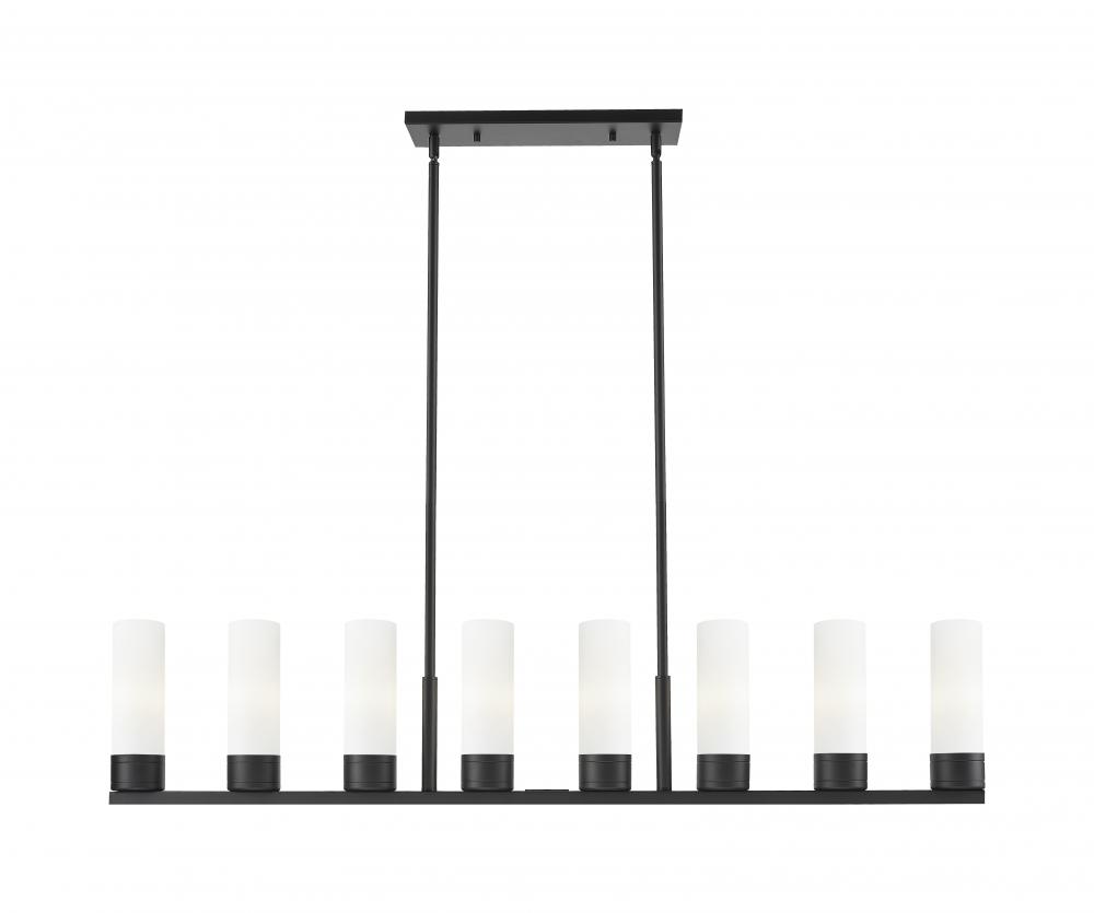 Boreas - 8 Light - 48 inch - Matte Black - Linear Pendant
