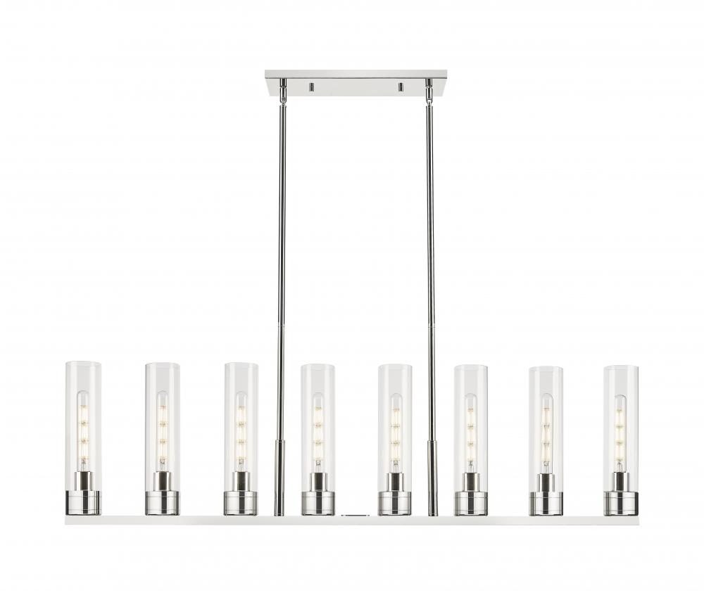 Boreas - 8 Light - 48 inch - Polished Nickel - Linear Pendant