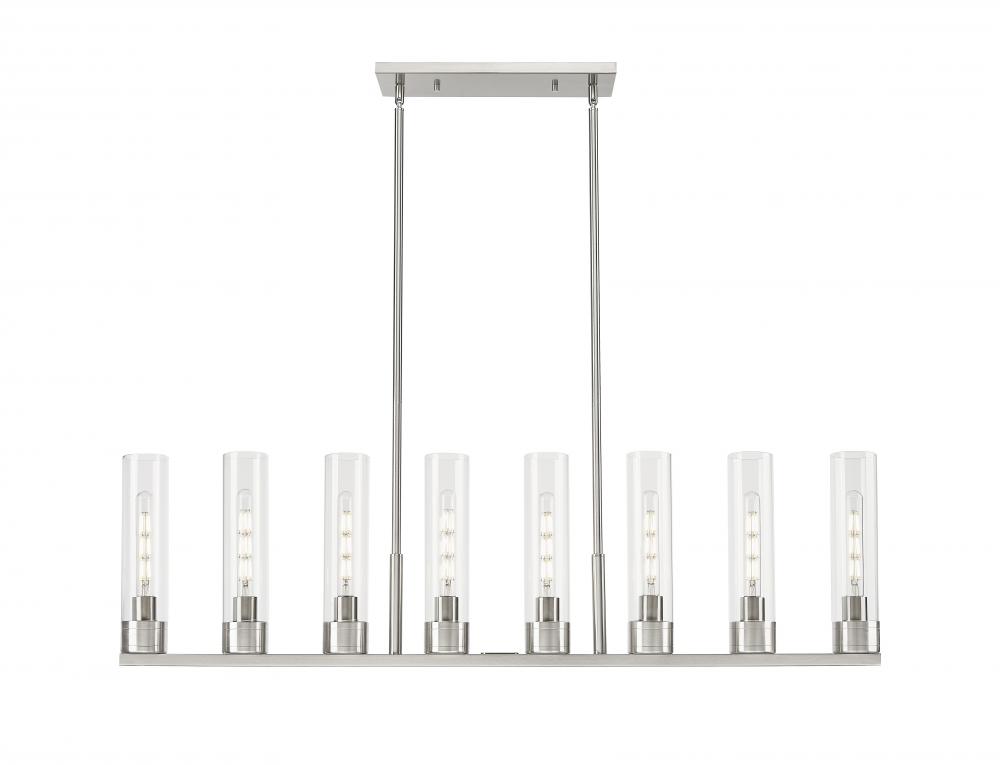 Boreas - 8 Light - 48 inch - Satin Nickel - Linear Pendant
