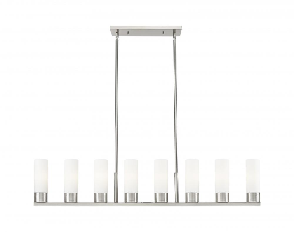 Boreas - 8 Light - 48 inch - Satin Nickel - Linear Pendant