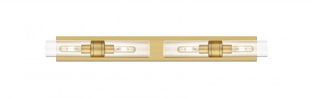 Boreas - 4 Light - 39 inch - Brushed Brass - Bath Vanity Light